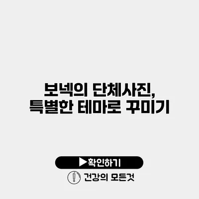 보넥의 단체사진, 특별한 테마로 꾸미기