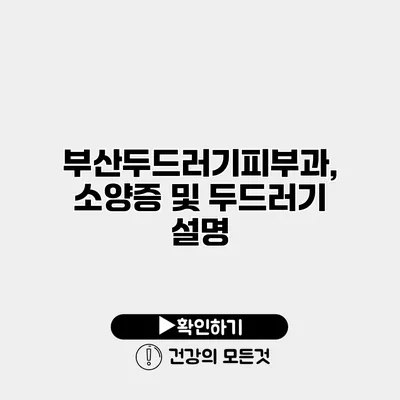 부산두드러기피부과, 소양증 및 두드러기 설명