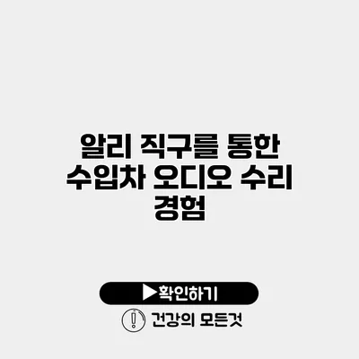 알리 직구를 통한 수입차 오디오 수리 경험